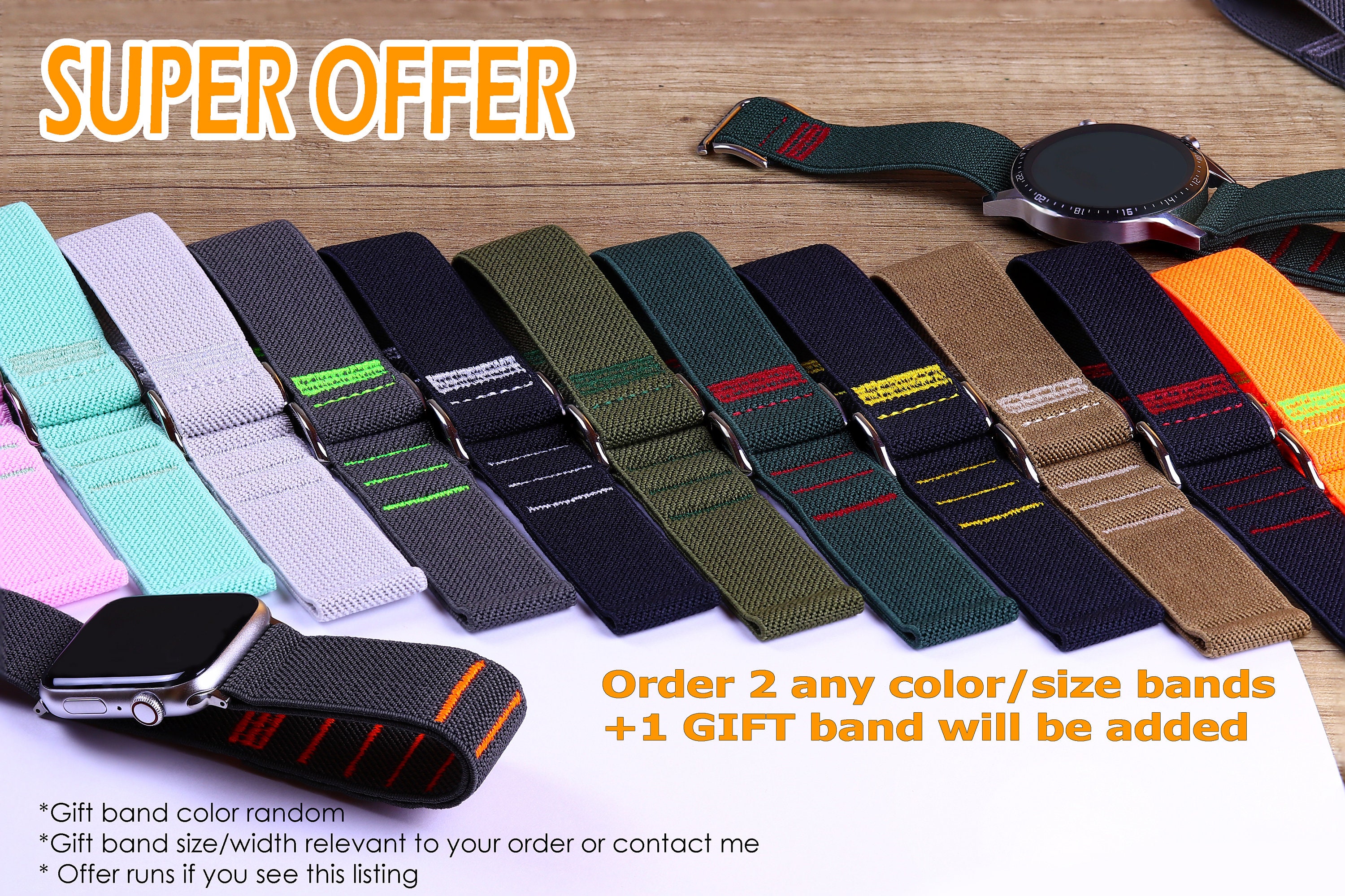 Cinturino Nylon Per Garmin - Sportivo Con Velcro Per Fenix, Forerunner E Altri Modelli - Foto 4