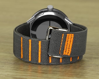 Exercise Band compatible with Google Pixel Watch Active Band Sport Fitness Bracelet Elastic Nylon Fabrics for Men Women Kids Band