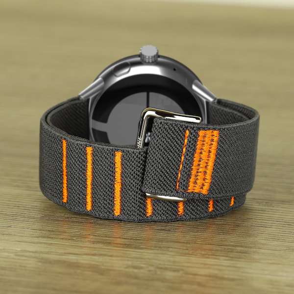 Banda de ejercicio compatible con Google Pixel Watch Active Band Pulsera deportiva de fitness Tejidos de nailon elásticos para hombres, mujeres y niños