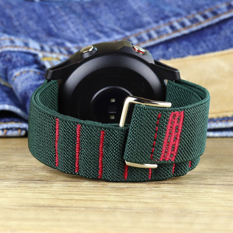 05 Fabric Smart Watch Band Sport Loop Belt Strap Canvas for Garmin Forerunner 245 645 vivoactive 3 vívomove 3 HR Luxe Style Venu 20mm 22mm image 1