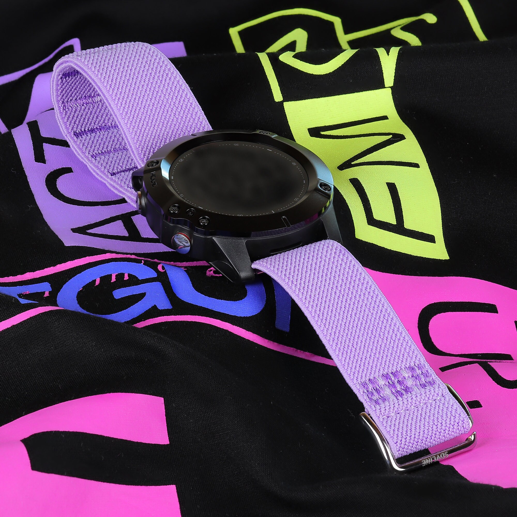 Correa de tela reloj inteligente deportiva con lazo lona para Garmin  Forerunner 245 645 vivoactive 3 vívomove 3 HR Luxe Style Venu 20mm 22mm -   México