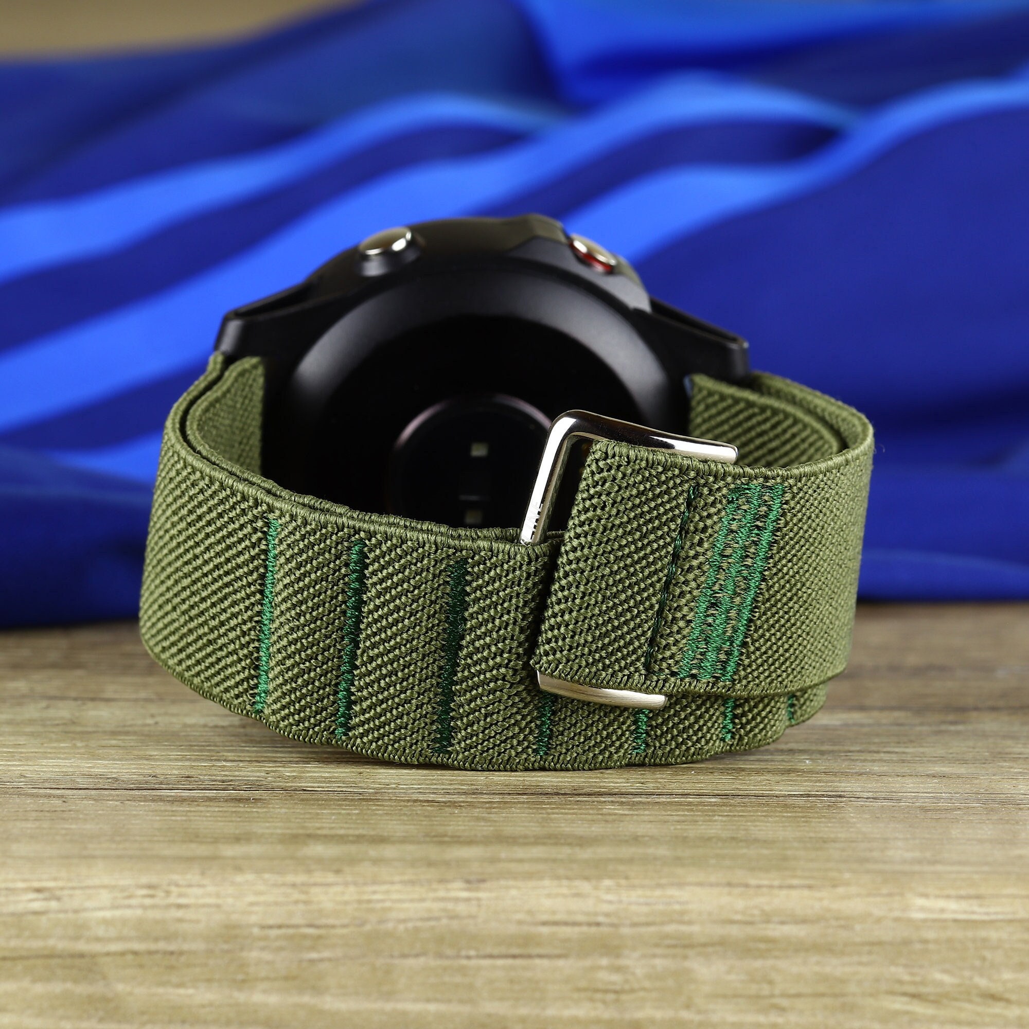 Leather Watch Band Cuff Bracelet Watch for Garmin Vivoactive 3/ Forerunner  645