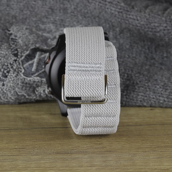 Nixiamy Nylon sporthorlogebanden voor 20 mm, 22 mm, gevlochten reservearmband met snelsluiting, geschikt voor de achterkant voor mannen, 22 mm, Nylon, Geen edelsteen