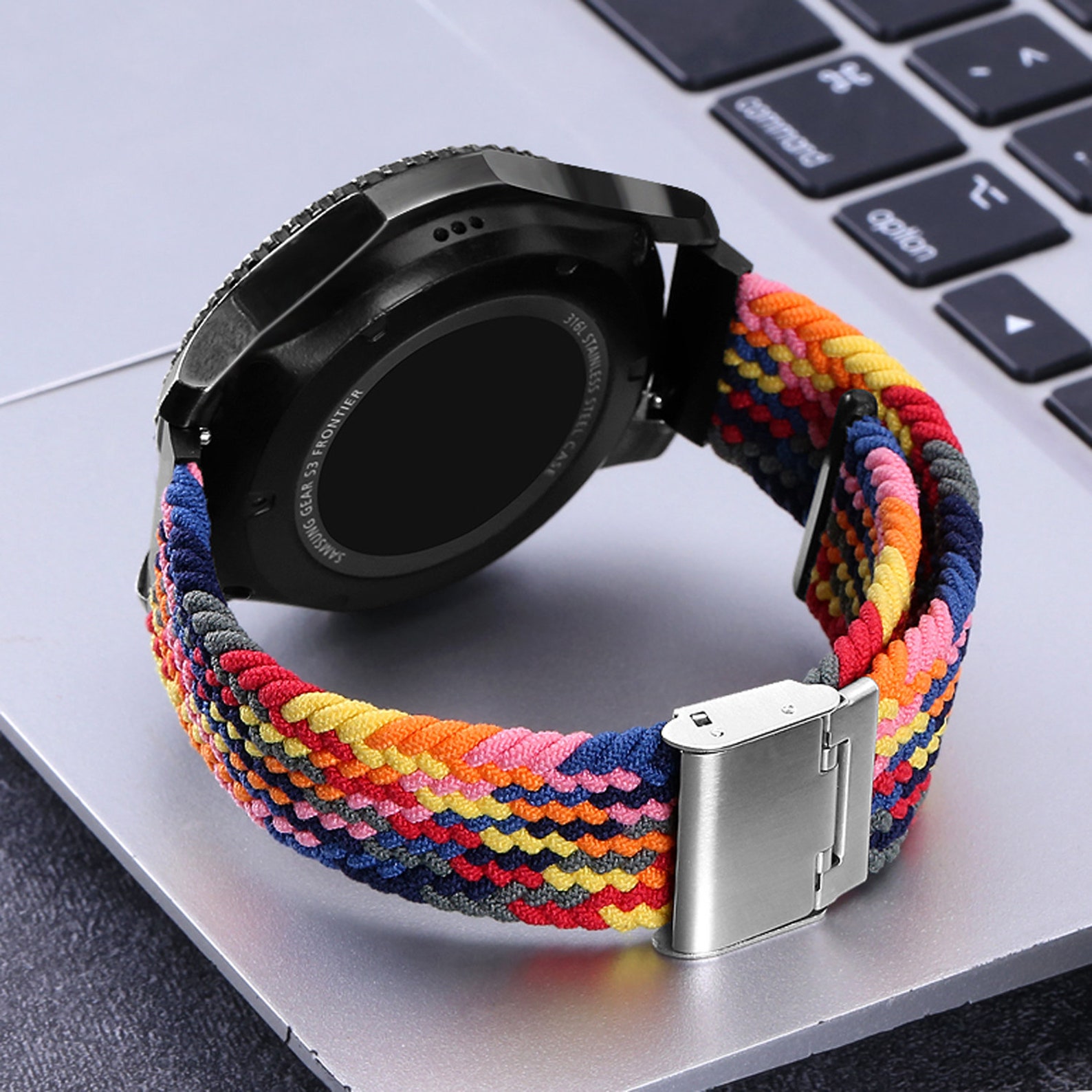 BRAIDED ELASTIC Watch Band Soft Nylon Strap Adjustable Sport Etsy