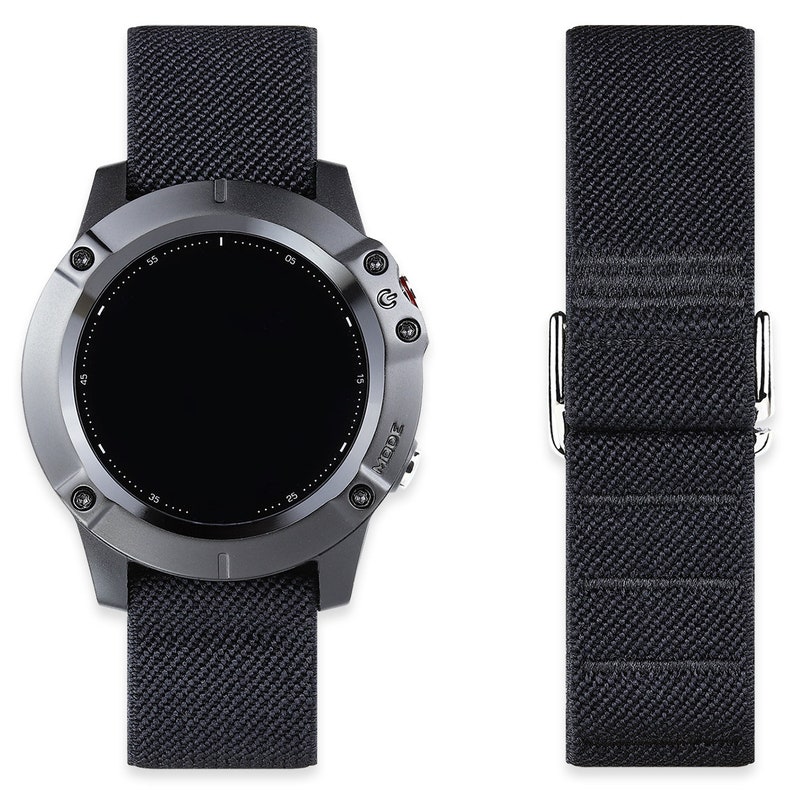 Sport Watch Bands compatible with Garmin Instinct Forerunner Venu Vivoactive Approach Tactix Fenix 18mm 20mm 22mm 25mm Watch Band Elastic image 3