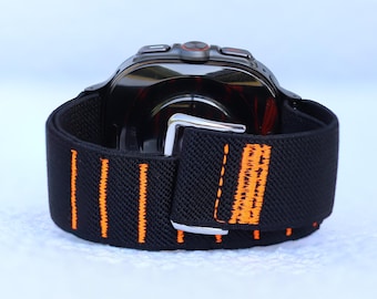 Strap For Samsung Galaxy Watch Ultra 7 40mm 44mm 47mm Adjustable Strap Designer Wristband Armband Elastic G Hook and Loop Band