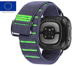 Nylon Watch Band compatible with 18mm 20mm 22mm 24mm 25mm Garmin Apple Samsung Pixel Fitbit Versa 4 2 3 Watch Loop Dressy Elastic Strap