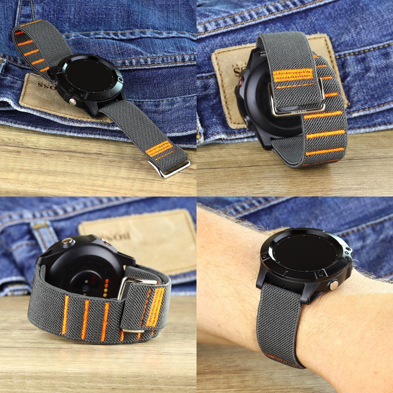 Multicolor Nylon Fabric Smart Watch Band Sport Fitness Quick on Loop Belt Strap Canvas for Garmin Huawei Vector Panerai Suunto Tissot Armani zdjęcie 2