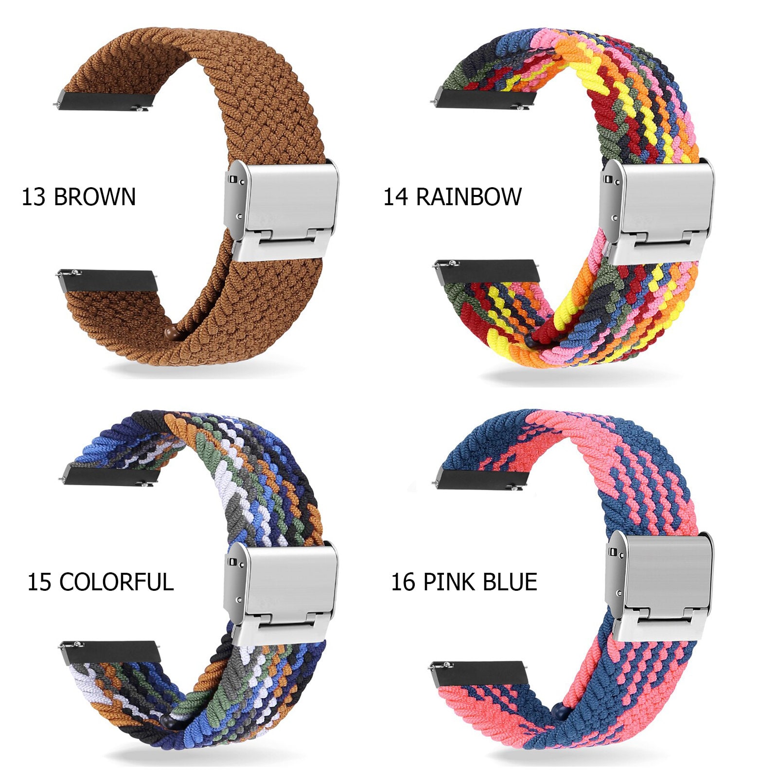 BRAIDED ELASTIC Watch Band Soft Nylon Strap Adjustable Sport Etsy