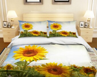 Sunflower Duvet Etsy