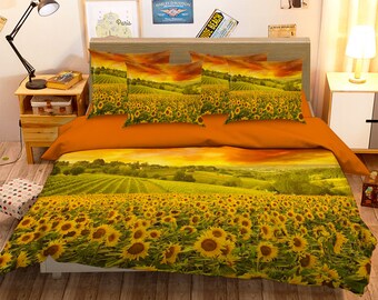 Sunflower Duvet Etsy