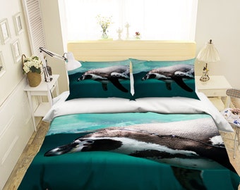 Penguin Bedding Etsy