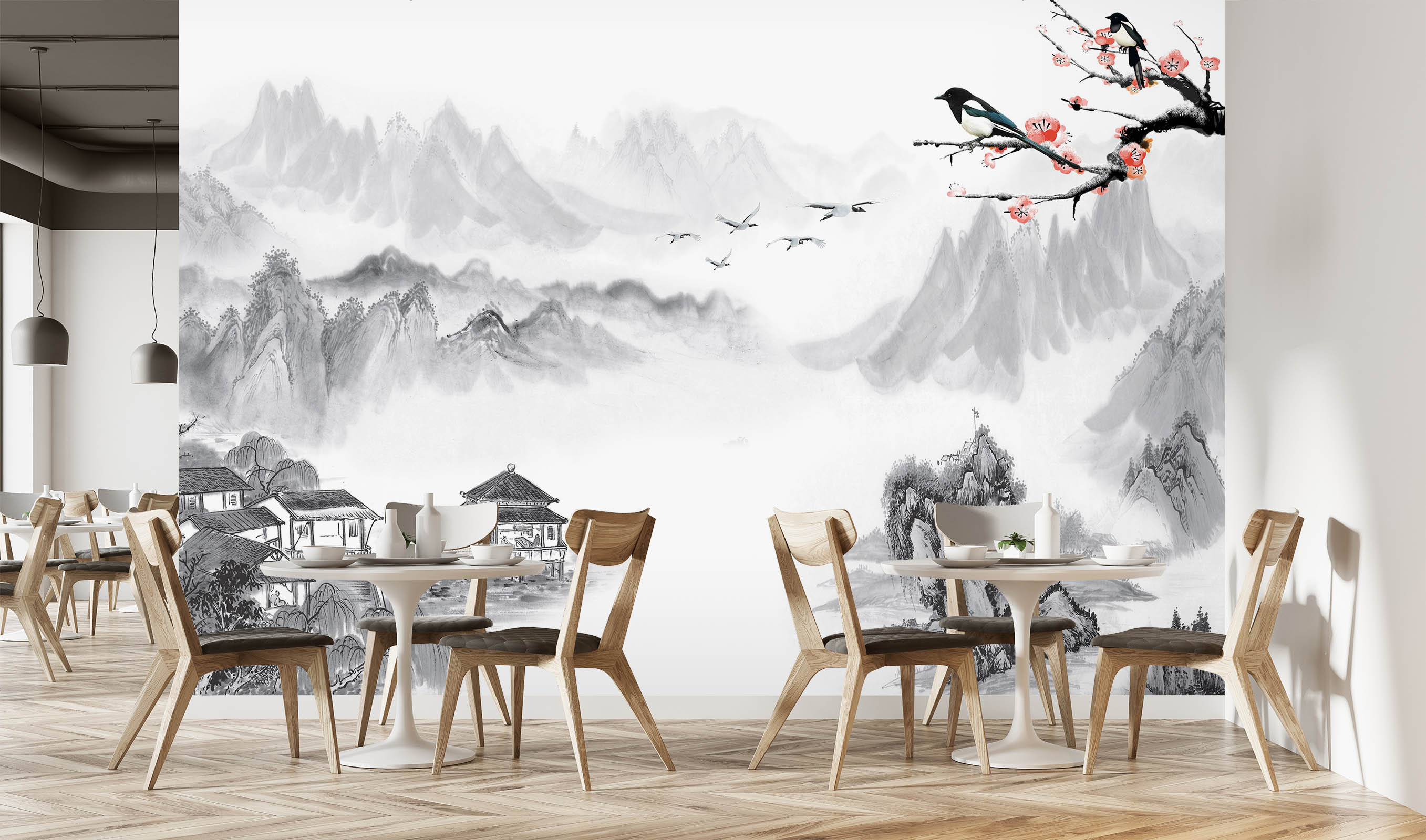 3D Chinese Painting WGN434 Wallpaper Mural Decal Mural Photo Etsy UK