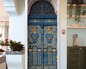 3D Door Decal Beautiful Blue Medina of Chefchaouen Morocco Door Stickers Removable Adhesive PVC Door Wall Mural Door Wallpaper Door Art for Home Decor 30.3 W x 78.7 H 3D Door Decal Beautiful Blue Medina of Chefchaouen Morocco Door Stickers Removable Adhesive PVC Door Wall Mural Door Wallpaper Door Art for Home Decor 30.3 W x 78.7 H