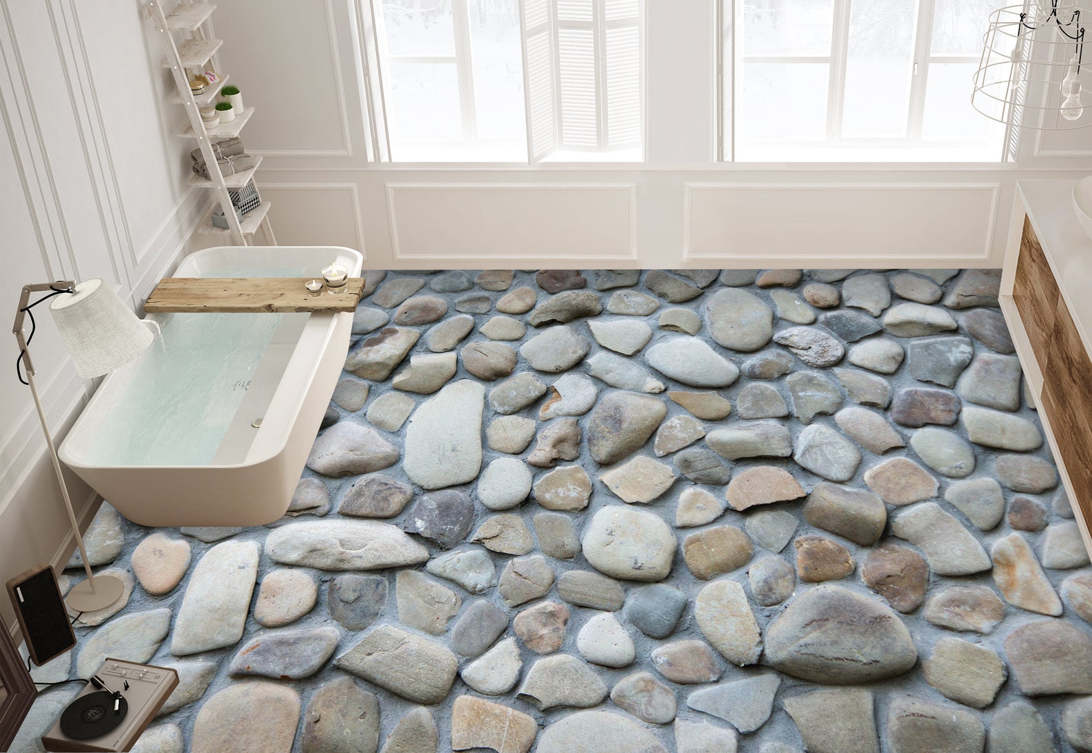 3D Stone Design F4245 Floor Wallpaper Murals Self-Adhesive | Etsy