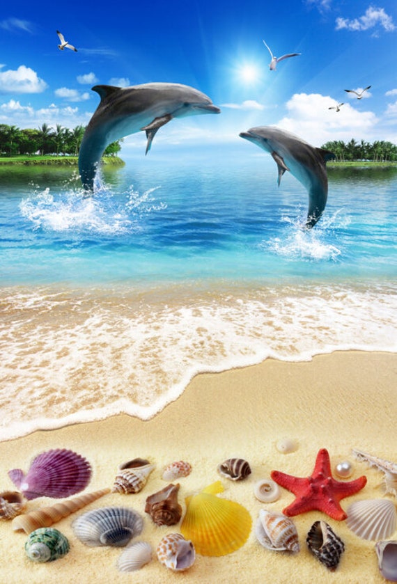 3D Sea Dolphin F652 Floor Wallpaper Murals Self-adhesive - Etsy 3D Sea Dolphin F652 Floor Wallpaper Murals Self-adhesive - Etsy