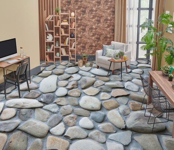 3D Stone Design F4245 Floor Wallpaper Murals Self-Adhesive | Etsy