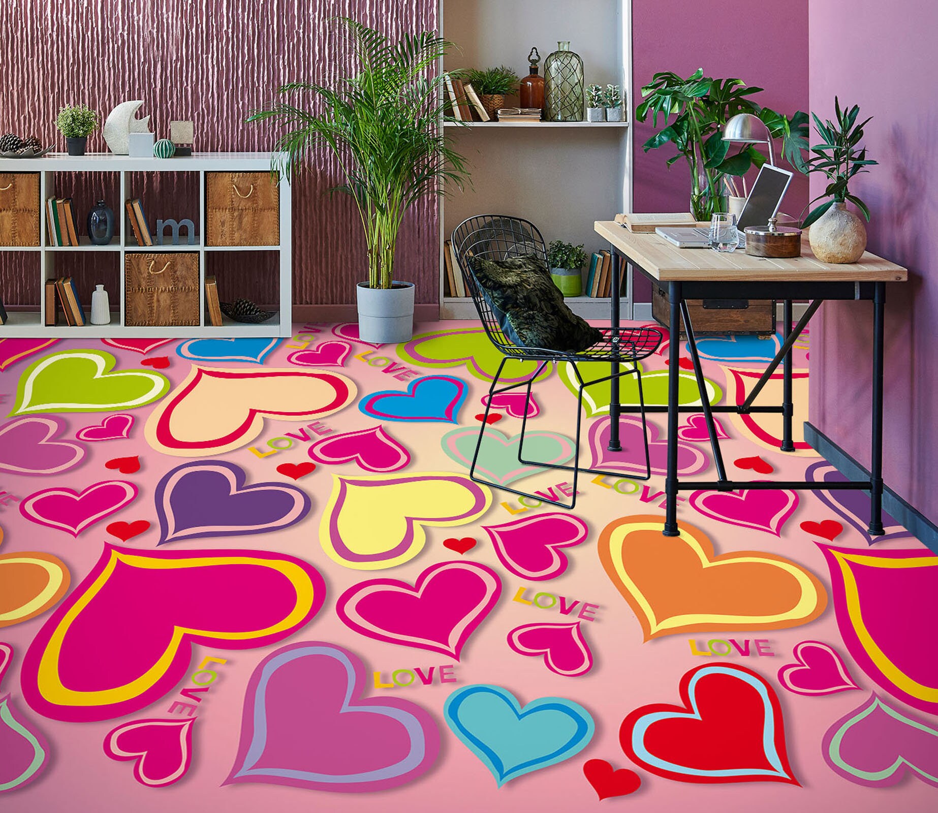 3D Colored Love F4340 Floor Wallpaper Murals Self-adhesive - Etsy 3D Colored Love F4340 Floor Wallpaper Murals Self-adhesive - Etsy