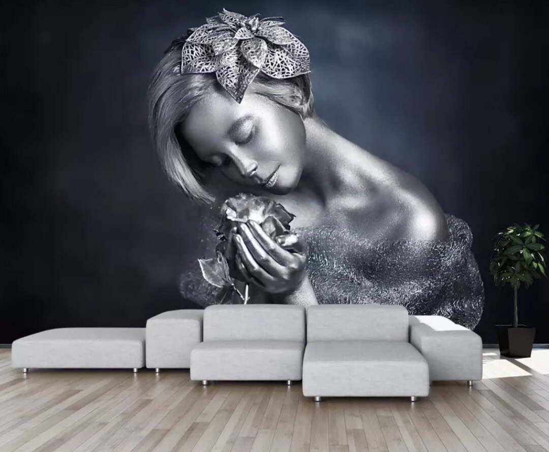 3D Sculpture Woman GN1132 Wallpaper Mural Decal Mural Photo - Etsy