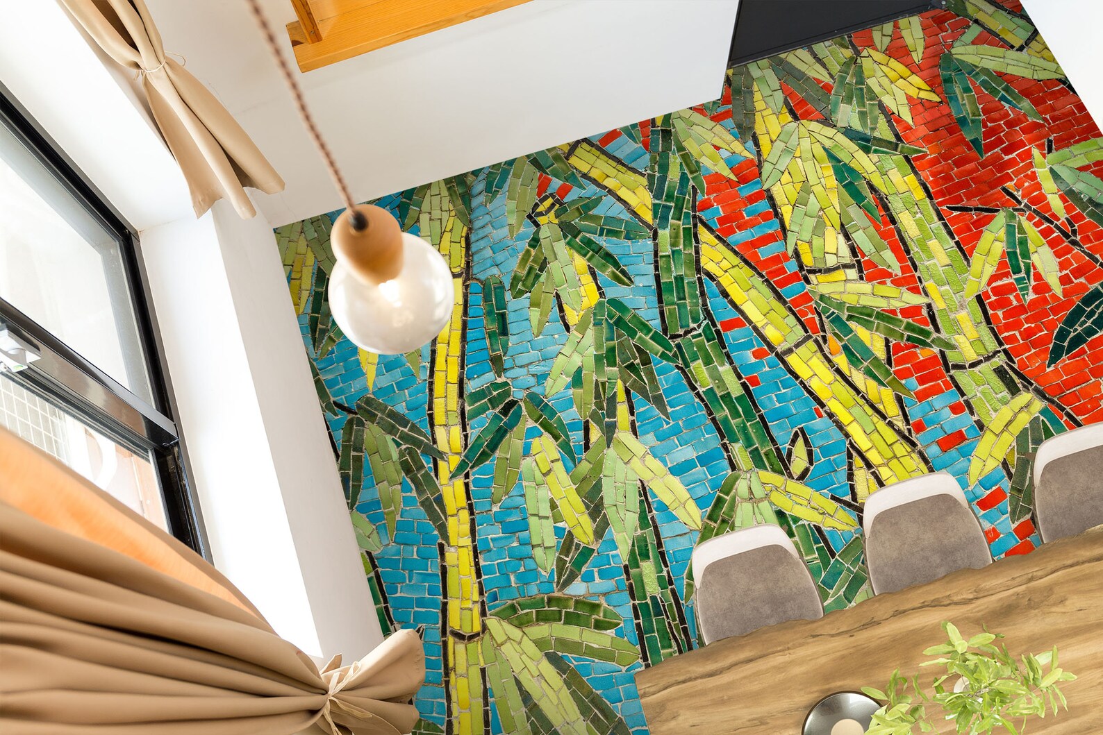 3D Grün Bambus F4674 Boden Tapete Wandbilder selbstklebend | Etsy