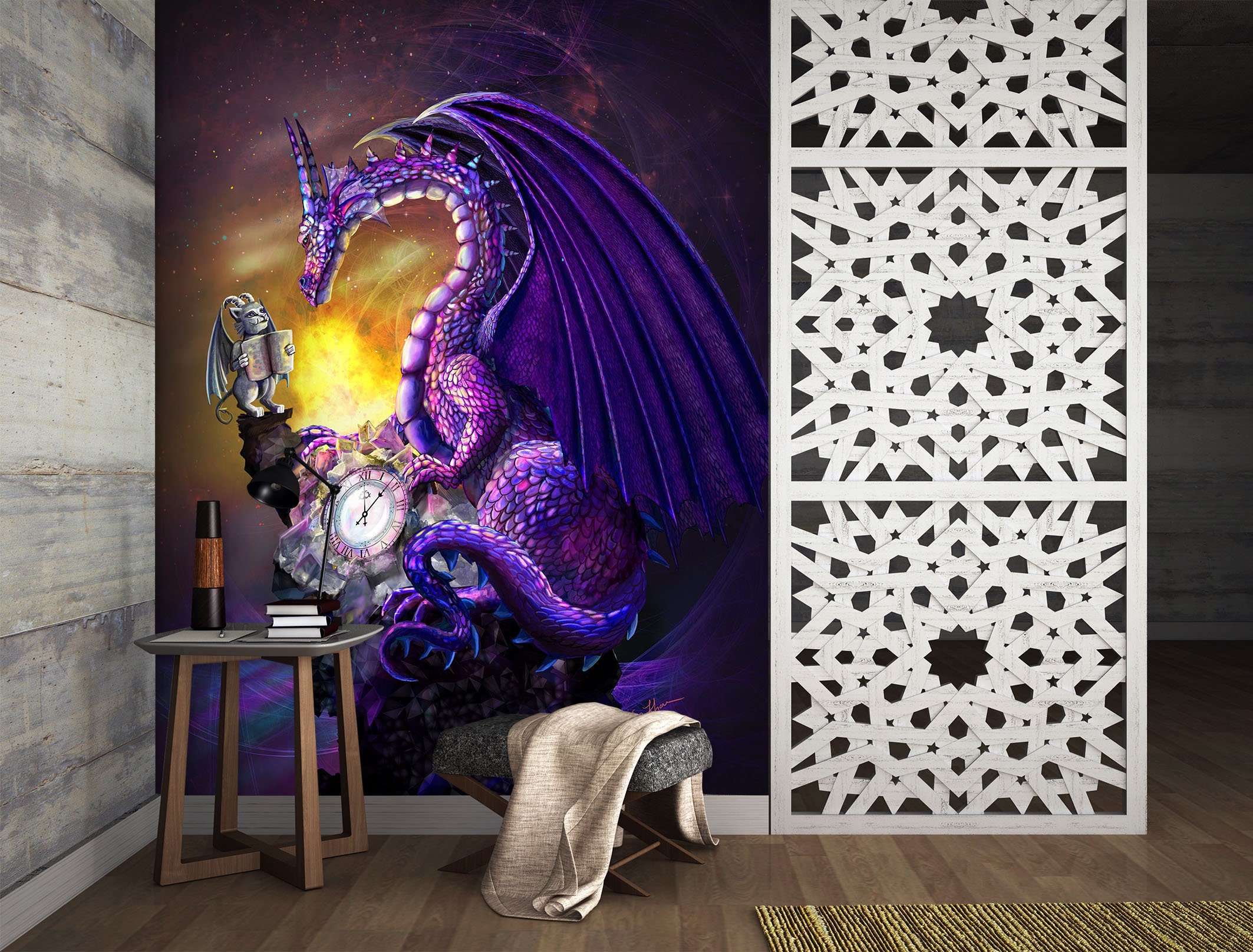 3D Dragon A1618 Wallpaper Mural Decal Mural Photo Sticker | Etsy