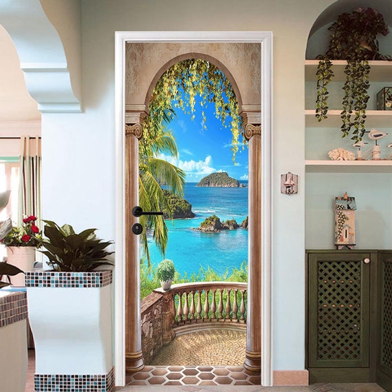 Home Décor Ocean Animal doorwall name decal Wall Decals & Murals Wall