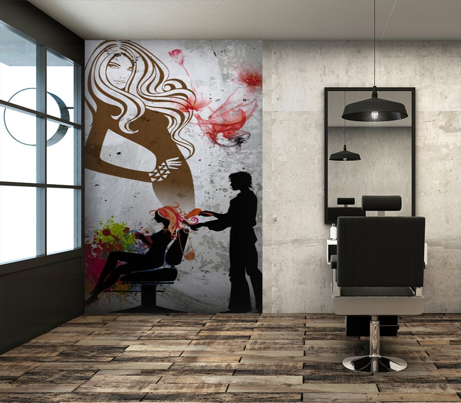 3D Beauty Salon WGN02 Wallpaper Mural Decal Mural Photo Etsy