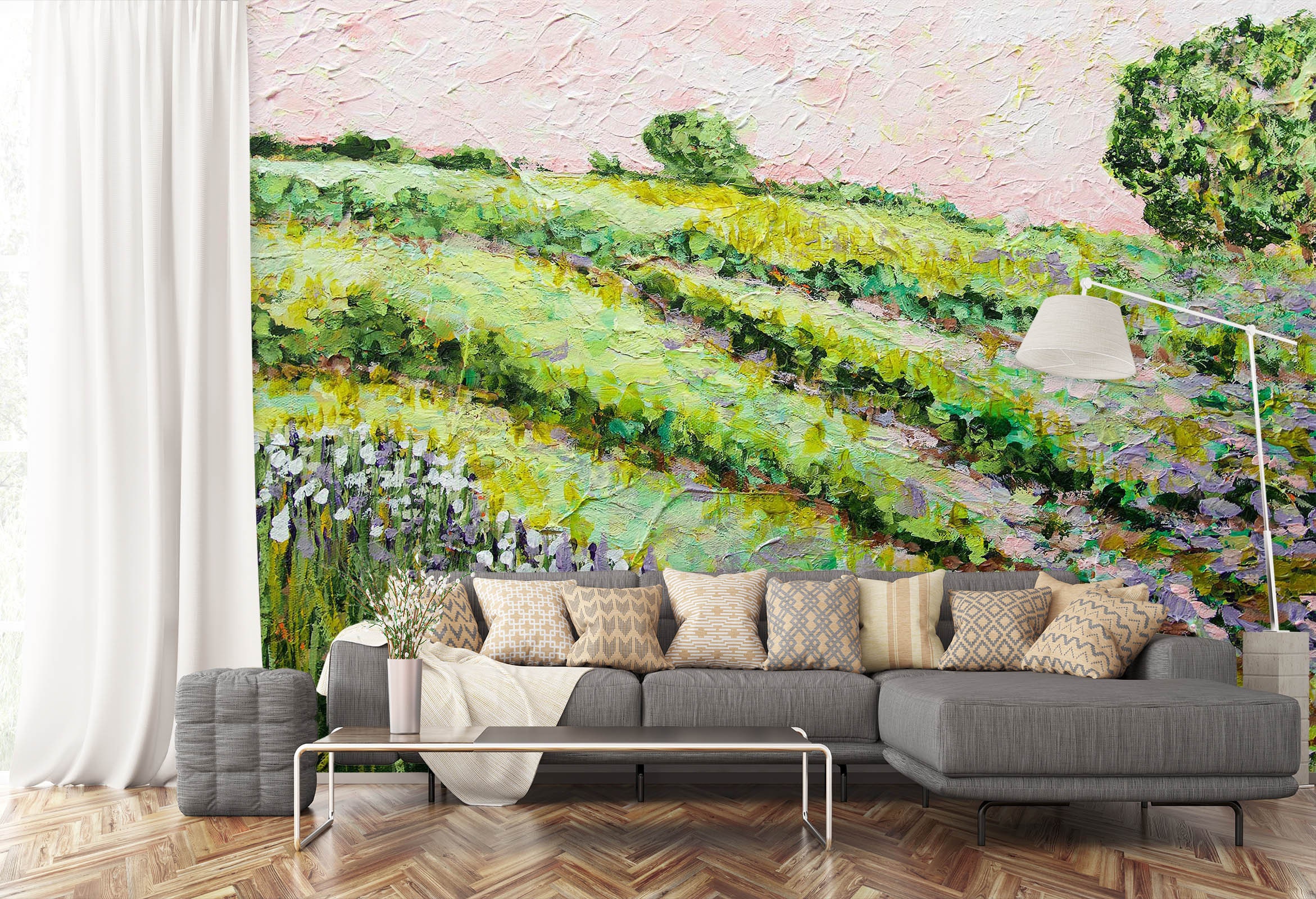 3D Fields A412 Wallpaper Mural Decal Mural Photo Sticker Decal Etsy
