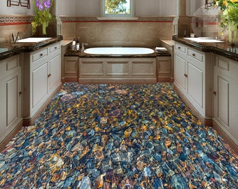 3D Rapid Falls JJ5380FF Floor Wallpaper Murals Self-Adhesive Removable Bath Floor Waterproof floor Rug Mat Print Epoxy Kitchen