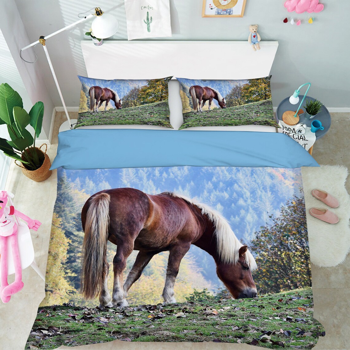 3D Horse D236 Duvet Cover Bedding Set Quilt Cover Quilt Duvet Etsy