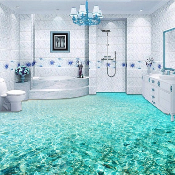 3D Sea Wave G70 Floor Wallpaper Murals Self-adhesive Removable - Etsy 3D Sea Wave G70 Floor Wallpaper Murals Self-adhesive Removable - Etsy