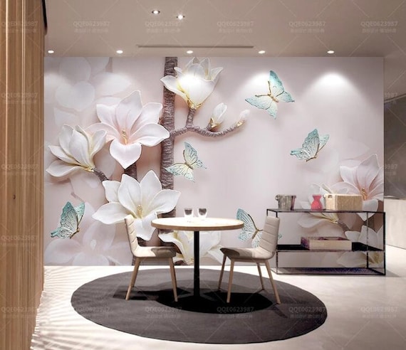 3D Spray Butterfly GN834 Wallpaper Mural Decal Mural Photo Sticker Decal Wall Self-Adhesive Wall Art Design 3d printed Removable Wallpaper