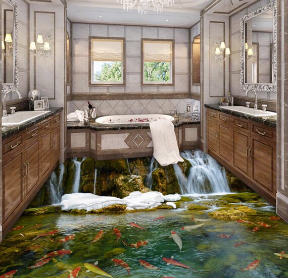 3D Pool Blue 676 Kitchen Mat Floor Murals Wall Print Wall Deco AJ WALLPAPER UK