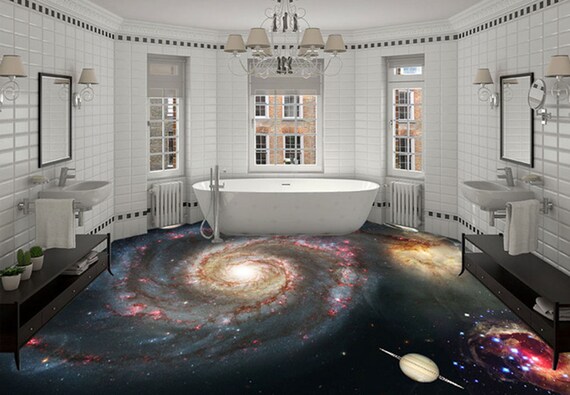 3d Universe Planet G85 Floor Wallpaper Murals Self Adhesive Removable Kitchen Bath Floor Waterproof Floor Rug Mat Print Epoxy Aj Wallpaper