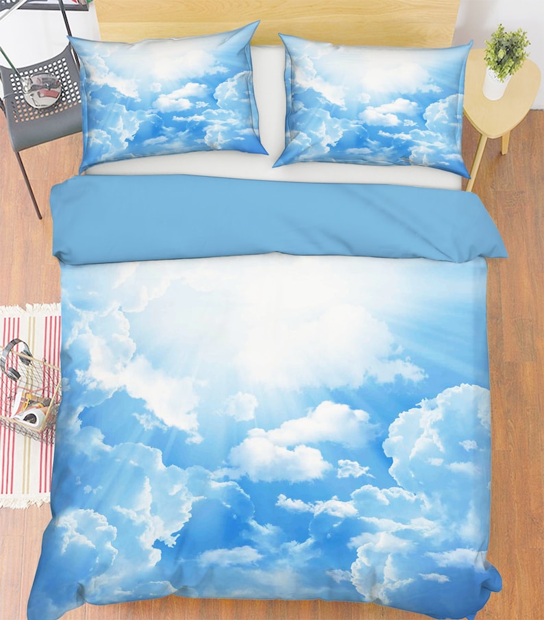 3D Blue Sky and Clouds MMM124 Duvet Cover Bedding Set Quilt Etsy