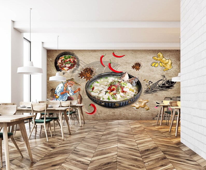 3D Delicious Food WGN249 Wallpaper Mural Decal Mural Photo - Etsy