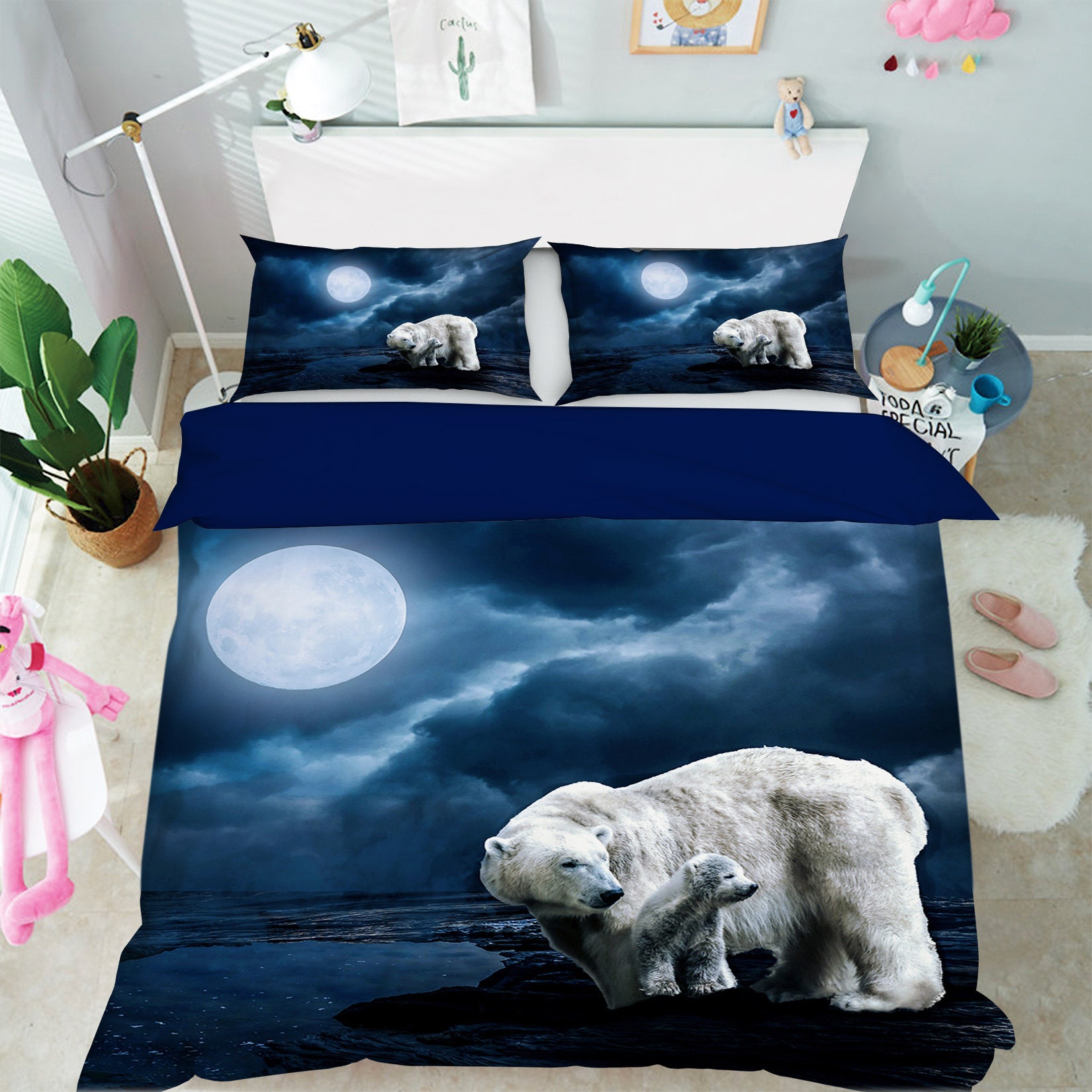 3D Polar Bear D280 Duvet Cover Bedding Set Quilt Cover Quilt Etsy UK