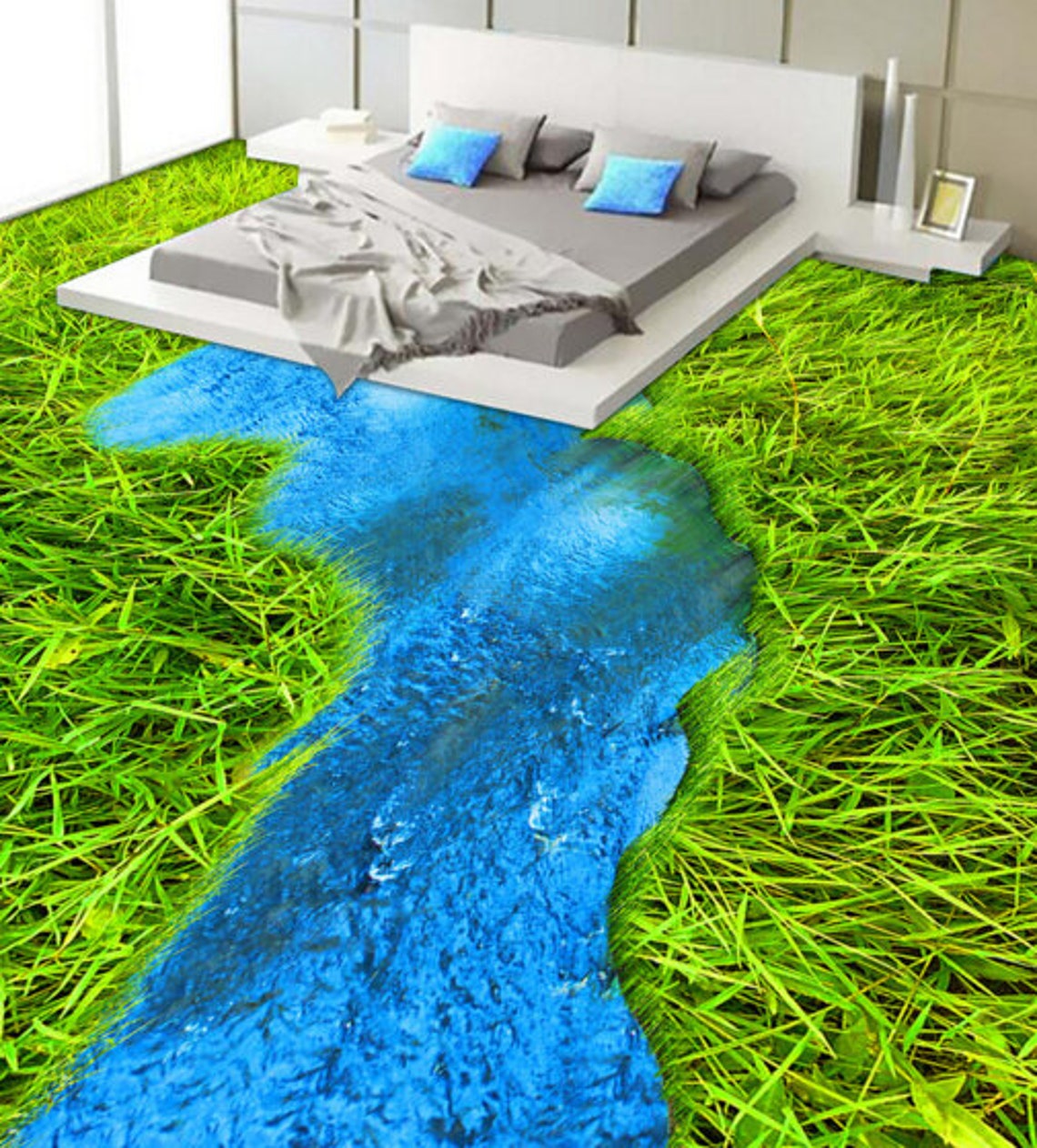 3D Grasses F471 Floor Wallpaper Murals Selfadhesive Removable Etsy