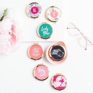 Inspirierende Zitat Gold Handheld kompaktSpiegel | Geschenke für Sie | Sorority | Braut Dusche Gefälligkeiten | Brautjungfer Geschenke