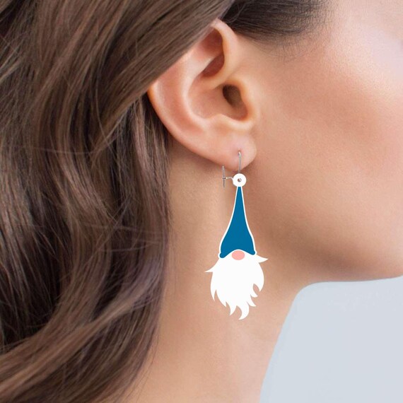 Download Earring Svg Christmas Earrings Earrings Gnome Digital File Etsy