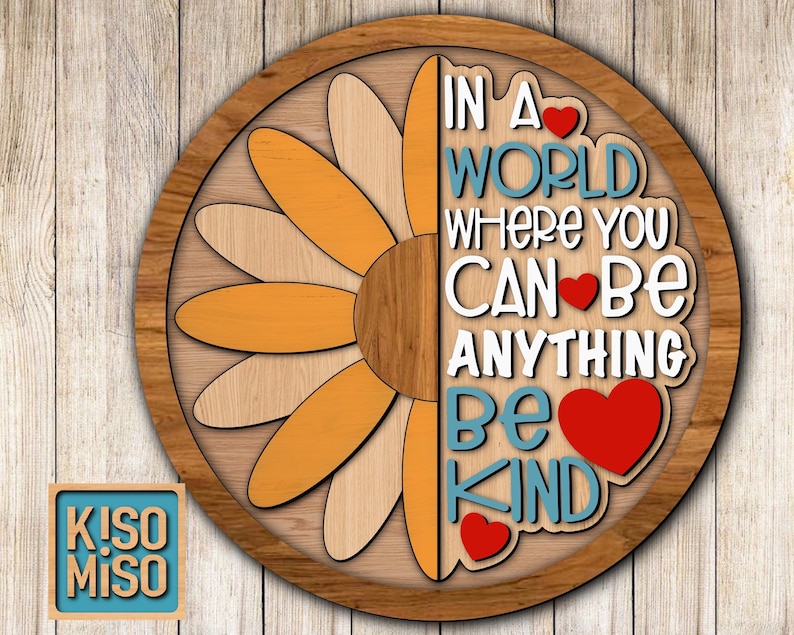 Download Be kind SVG laser cut files for Glowforge/DXF laser cut ...