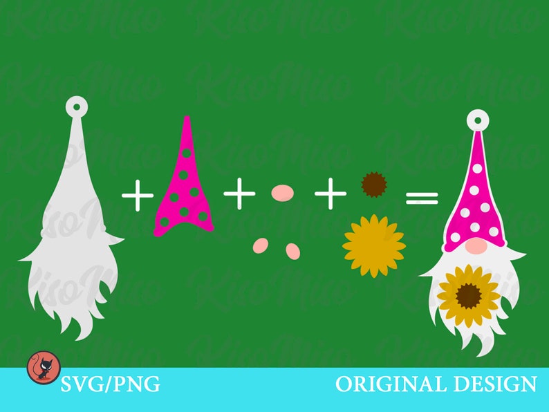 Download Earring svg /Earrings svg/sunflower/Earrings gnome svg | Etsy