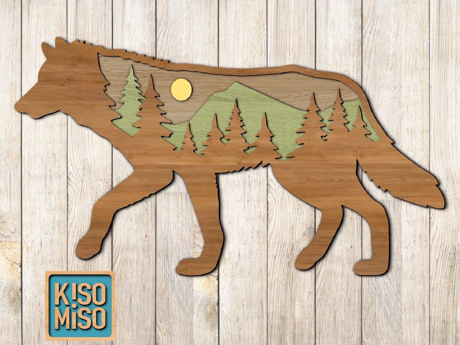 Wolf SVG Laser Cut Files / DXF Laser Cut Files/cut Files for Etsy Canada