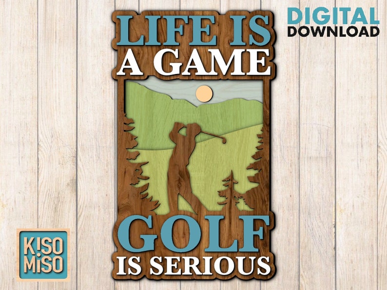 Golf /Laser cut files/ SVG/ DXF/ Home decor/ Multilayer Etsy