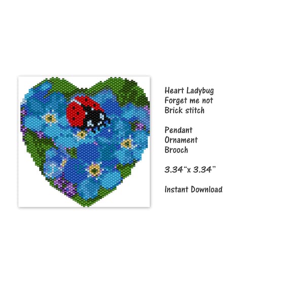 Lady Bug Seed Bead Ornament Lady Bug Seed Bead Ornament