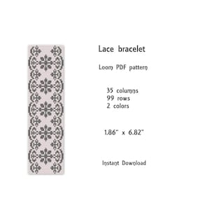 Lace Loom Armband Muster, Loom Stitch Armband Muster, Rocailles Muster, Loom PDF Muster, Miyuki Delica Muster