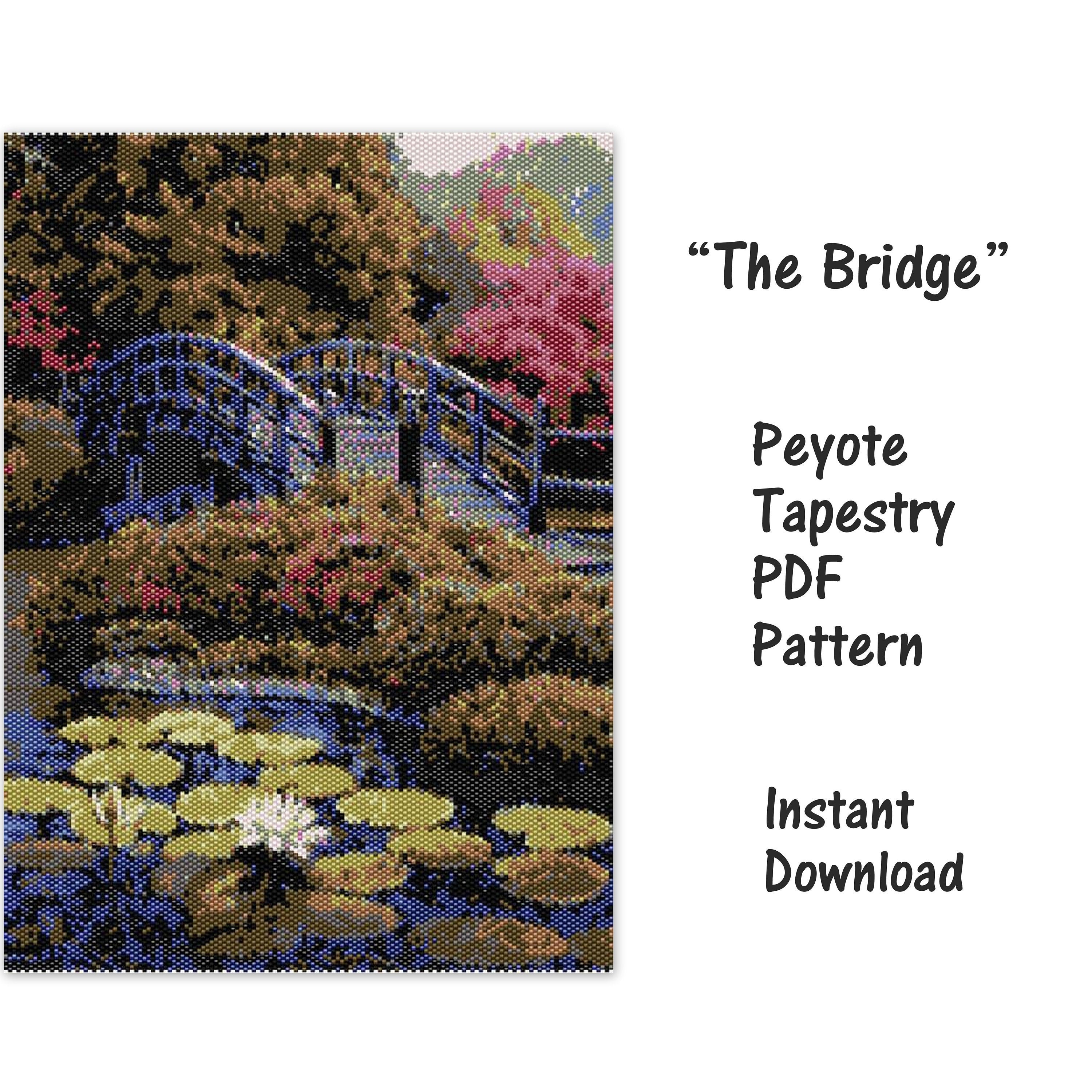 The Bridge Peyote Tapestry PDF Pattern Peyote Tapestry Pattern Seed Bead Pattern Peyote PDF Pattern Miyuki Delica Pattern Etsy