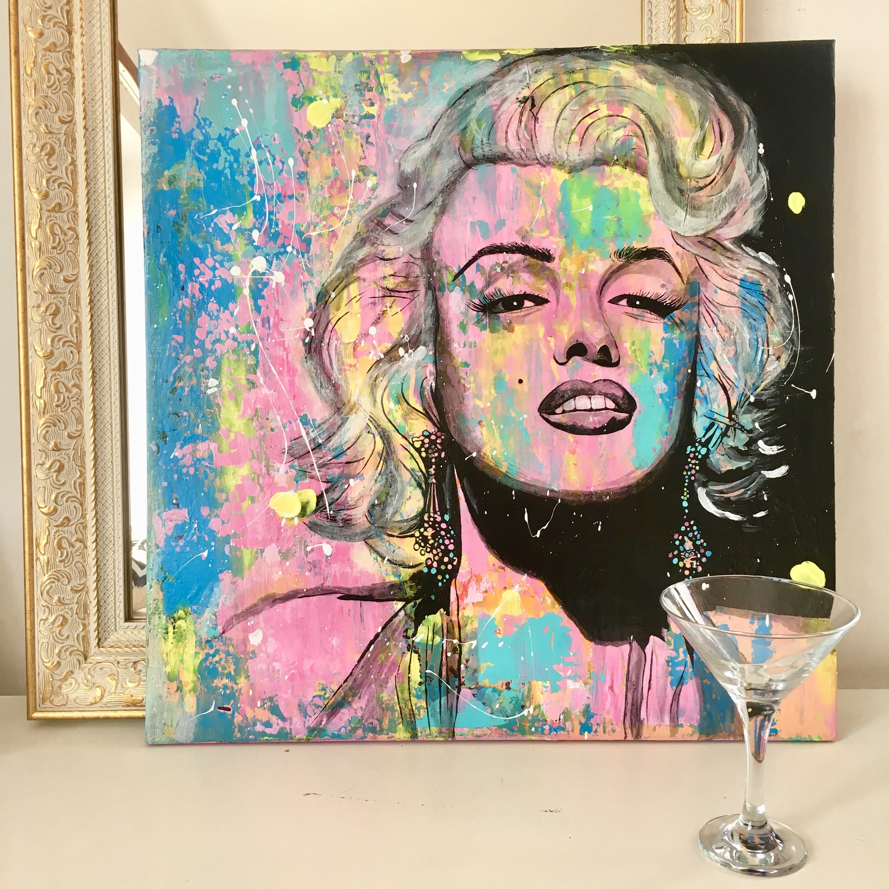 マリリン・モンロー ポップアート 絵画 アクリル マリリン モンロー アクリル画 ポップアート マリリン アクリル