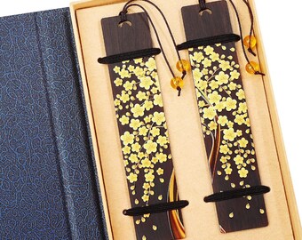 4 Pcs Wooden Bookmark For Men Handmade Natural Carving Book Mark