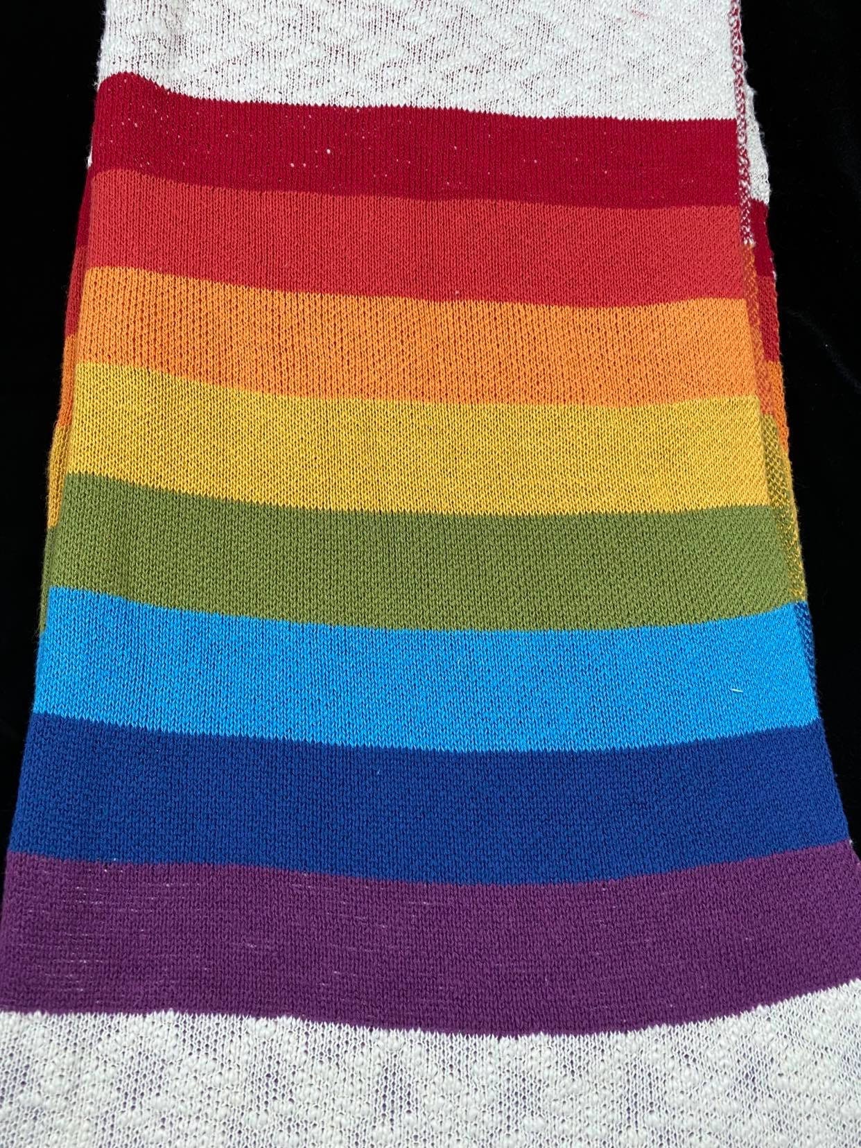 Isaac Mizrahi s Rainbow Pride Decorative Throw Blanket 50